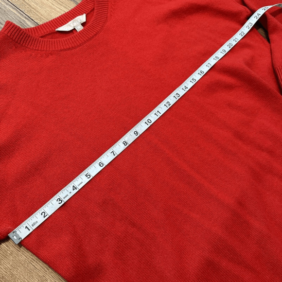 Athleta Perspective Wool Cashmere Blend Crew Neck Sweater XS Red - Picture 5 of 13